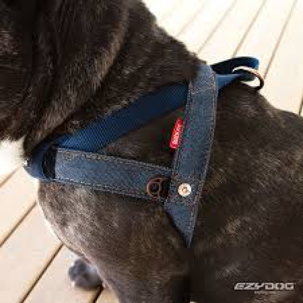 EZYDOG Quick Fit Harness Denim Color 快套式胸背帶(牛仔布色) XS