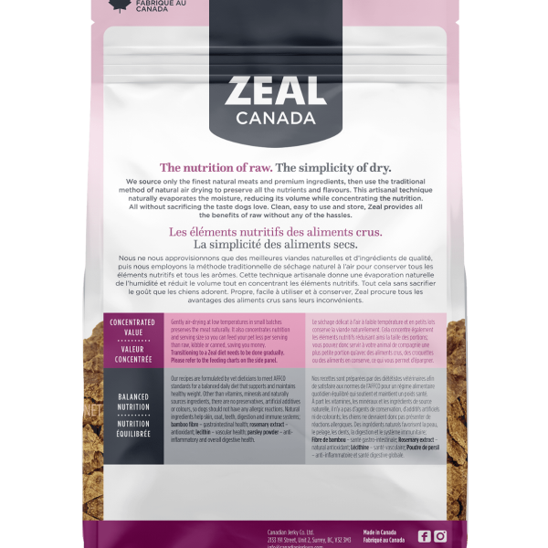 Zeal Gently Air-Dried Turkey for Dogs 火雞配方風乾+冷凍脫水 2.2lb 