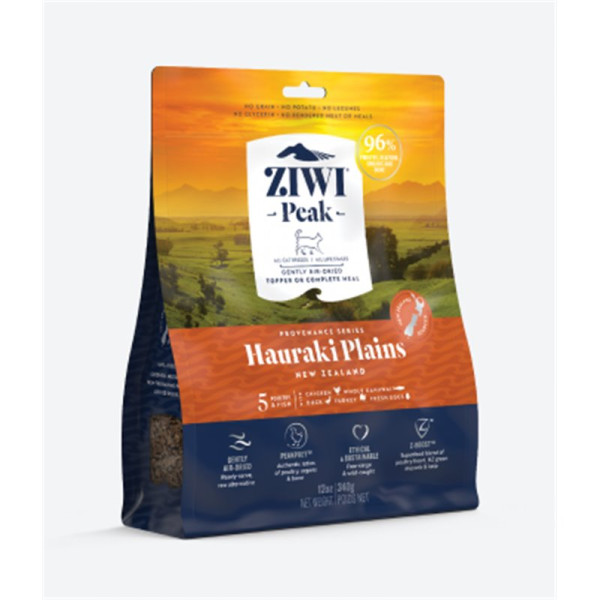 Ziwi Peak Air-Dried Hauraki Plains Recipe for Cats 思源系列風乾貓糧豪拉基平原配方 340g 