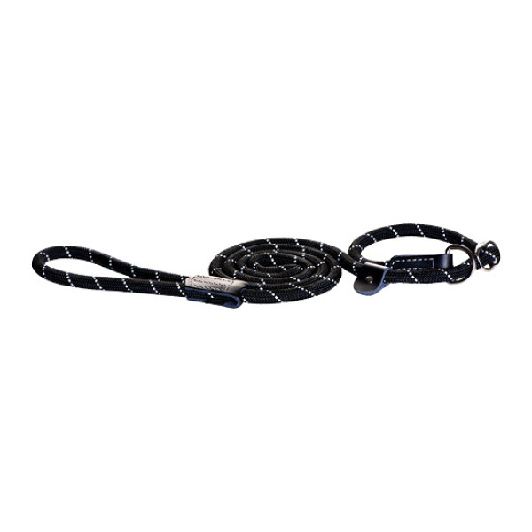 Rogz Rope Moxon Lead - Black Color P帶圓繩 (黑色) Medium