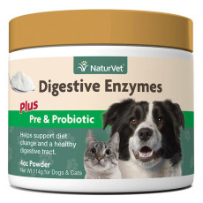 Naturvet Digestive Enzymes Powder with Prebiotics & Probiotics 犬貓用酵素益生菌調理腸胃粉 4oz