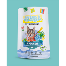 Aruba Organic Chicken with pumpkin, courgette & blessed thistle For Cats 有機雞肉配南瓜、青瓜和聖薊貓鮮食包 70g 