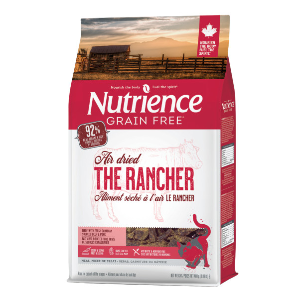 Nutrience Air Dried Cat Food – The Rancher 風乾鮮牛肉 (豬肉‧+三文魚)全貓配方 400g