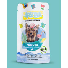 Aruba Organic Chicken with pumpkin, courgette & blessed thistle For Dogs 有機三文魚配藜麥、小白菜 和薑黃狗鮮食包 100g X10