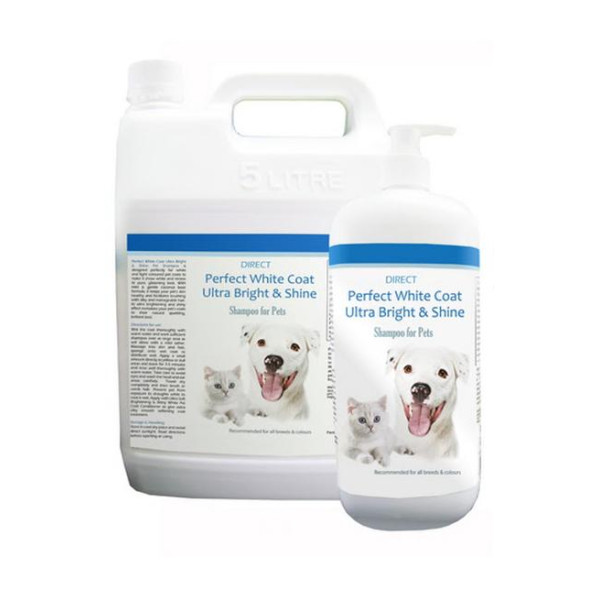 Direct Perfect White Coat Ultra Bright and Shine Pet Shampoo & Conditioner 完美亮白洗毛乳及護毛液 1L