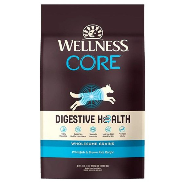 Wellness CORE Digestive Health Whitefish & Brown Rice For Dogs 消化易白魚狗配方22lbs