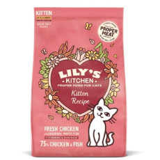 LILY’S KITCHEN Chicken & White Fish Kitten Dry Cat Food 無穀物鮮雞 幼貓專用餐 800G