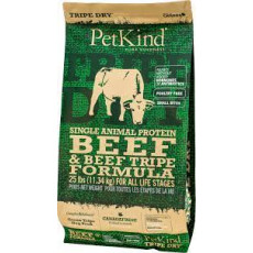 PetKind Grain Free Single Animal Protein Beef & Beef Tripe Formula 無穀物單一蛋白牛草胃+牛肉狗乾糧 25lbs