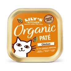 LILY'S KITCHEN Organic Chicken Paté Cat Wet Food 貓主食罐 - 有機天然雞肉常餐 (85g)