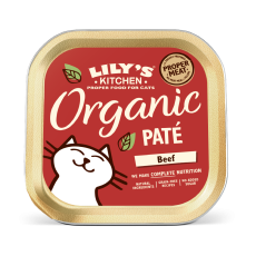 LILY'S KITCHEN Organic Beef Paté Cat Wet Food 貓主食罐 - 有機天然牛肉常餐 (85g)