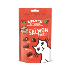 LILY'S KITCHEN Grain Free Salmon Treats for Cats 無穀物天然貓小食 鬆脆三文魚粒 60g x4