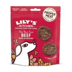 LILY'S KITCHEN Best Ever Beef Mini Burgers Grain Free Dog Treats 無穀物狗小食 - 迷你漢堡 70g