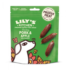 LILY'S KITCHEN Cracking Pork & Apple Sausages Grain Free Dog Treats 無穀物狗小食 - 豬肉蘋果香腸 70g