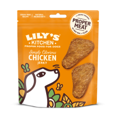LILY'S KITCHEN Simply Glorious Chicken Jerky Grain Free Dog Treats 無穀物狗小食 - 迷你雞扒 70g x4