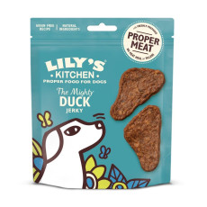 LILY'S KITCHEN The Mighty Duck Mini Jerky Grain Free Dog Treats 無穀物狗小食 - 鴨肉脆片 70g
