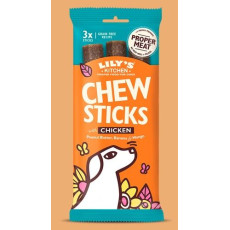 LILY'S KITCHEN Chew Sticks with Chicken Grain Free Dog Treats 無穀物狗小食 - 雞肉咀嚼條 120g