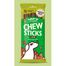 LILY'S KITCHEN Chew Sticks with Lamb Grain Free Dog Treats 無穀物狗小食 - 羊肉咀嚼條 120g