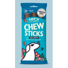 LILY'S KITCHEN Chew Sticks with Salmon Grain Free Dog Treats 無穀物狗小食 - 三文魚咀嚼條 120g
