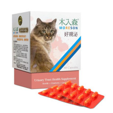 Moreson 木入森 Urinary Tract Health Supplement For Cats 貓咪貓咪好規泌 60粒膠囊裝