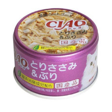 CIAO Chicken and Amberjack Wet Cat Food 雞肉+鰤魚貓罐 85g X24