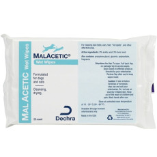 Dechra MalAcetic Wet Wipes 清潔消毒濕紙巾 25片裝