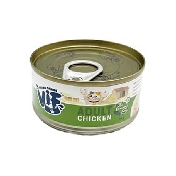 VIF Feline Adult Chicken in Gravy 雞肉配方鮮味貓罐 75g X24