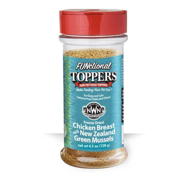 Northwest Naturals Functional Toppers Freeze-Dried Chicken Breast and New Zealand Green Mussels for Dogs & Cats 保健凍乾雞肉加青口糧伴 128g