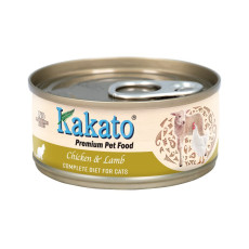 Kakato Chicken and Lamb For Cats 雞肉、羊肉貓主食罐頭70g X24