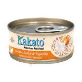 Kakato Chicken, Scallop & Vegetables For Cats 雞、扇貝、蔬菜貓主食罐頭70g