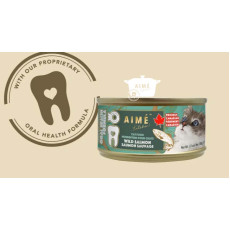 Aime Kitchen Oral Health Wet Food Wild Salmon For Cats 野生三文魚護齒罐頭 100g