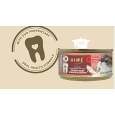 Aime Kitchen Oral Health Wet Food Pacific Hake For Cats 太平洋鱈魚護齒罐頭 100g