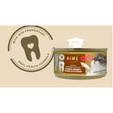Aime Kitchen Oral Health Wet Food Pacific herring For Cats 太平洋鲱魚護齒罐頭 100g X24