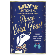 LILY'S KITCHEN Christmas Three Bird Feast for Dogs 聖誕大餐罐(犬用聖誕限量發售)  400g