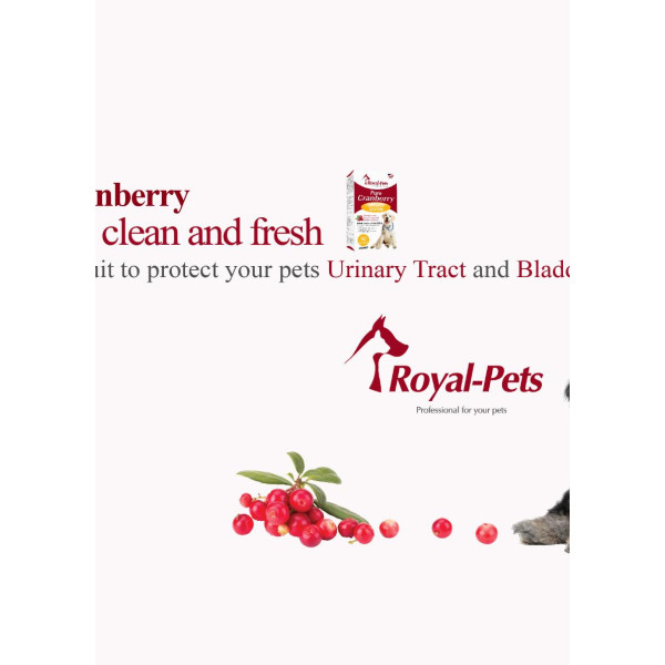 Royal-Pets Pure Cranberry For Dogs純正小紅莓 60粒膠囊