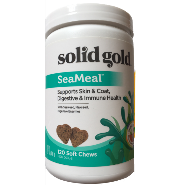 Solid Gold SeaMeal Chew Nutritional Supplement for Dogs & Cats 海草礦物素貓狗配方 120粒裝