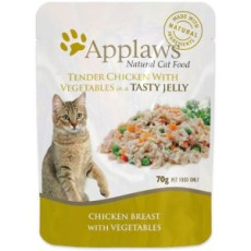 Applaws Chicken with Vegetables in Jelly For Cats 雞柳加蔬菜天然肉絲果凍貓配方餐包 70g