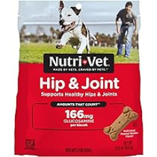 Nutri-Vet Hip & Joint Biscuits For Dogs Regular Strength (Peanut Butter) 大型犬花生味關節餅 6lbs  X2