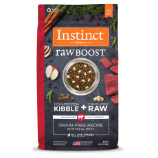 Instinct Raw Boost Grain-Free Recipe with Real Beef 本能生肉無穀物牛肉犬用糧 20 lbs