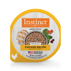 Instinct Minced Real Chicken Recipe For Cats 本能無穀物免治杯杯雞肉濕糧 3.5oz X12