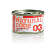 Natural Code Chicken & Salmon Cat Can Food 雞肉三文魚貓罐頭 85g