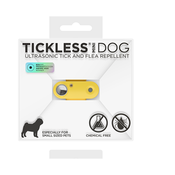 Tickless Pet mini For Dogs Moligold Color 智能超聲波牛蜱剋星X充電版- 檸檬黃