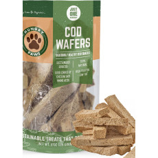 Hungry Paws Cod Fish Wafer Dog Treats Single Ingredient Snacks For Dogs 100%大西洋鱈魚狗小食 8oz X6