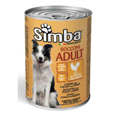 Simba Chunks with Chicken and Turkey Dog Can Food 雞肉火雞肉狗罐頭 415g