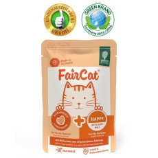 FairCat Happy Anti Hair-Ball For Cat wet Pouch 毛球護理貓濕糧包 85g 