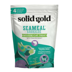 Soild Gold SeaMeal Squeeze With Tuna Treat For Cats 天然營養慕絲吞拿魚貓小食 14g X4