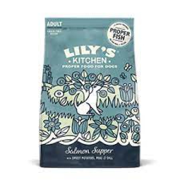 LILY’S KITCHEN Salmon Supper Dry Dog Food 無穀物三文魚盛宴犬用 2.5KG