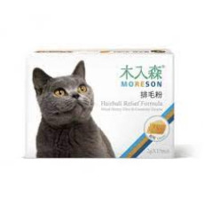 Moreson 木入森  Hairball Relief Cheese For Cats 貓用排毛粉(芝士味)15包 