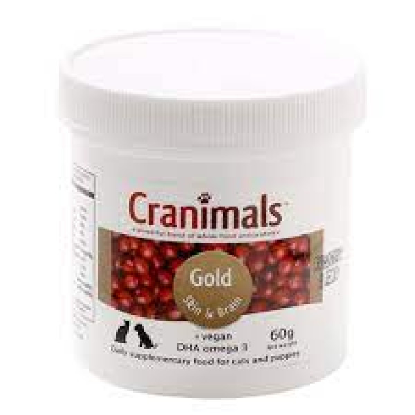 Cranimals Gold (Skin & Brain) For Cats and Dogs 亮毛益智有機金標精華素適合幼犬和幼貓 60g