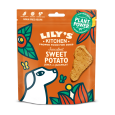 LILY'S KITCHEN Sweet Potato Jerky with Jackfruit For Dogs Treats 大樹菠蘿甜薯塊 狗小食 70g 