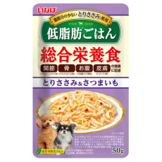 Inaba Low Fat Chicken & Sweet Potato Pouch For Dogs 低脂配方狗用濕糧雞+甜薯 50g X16